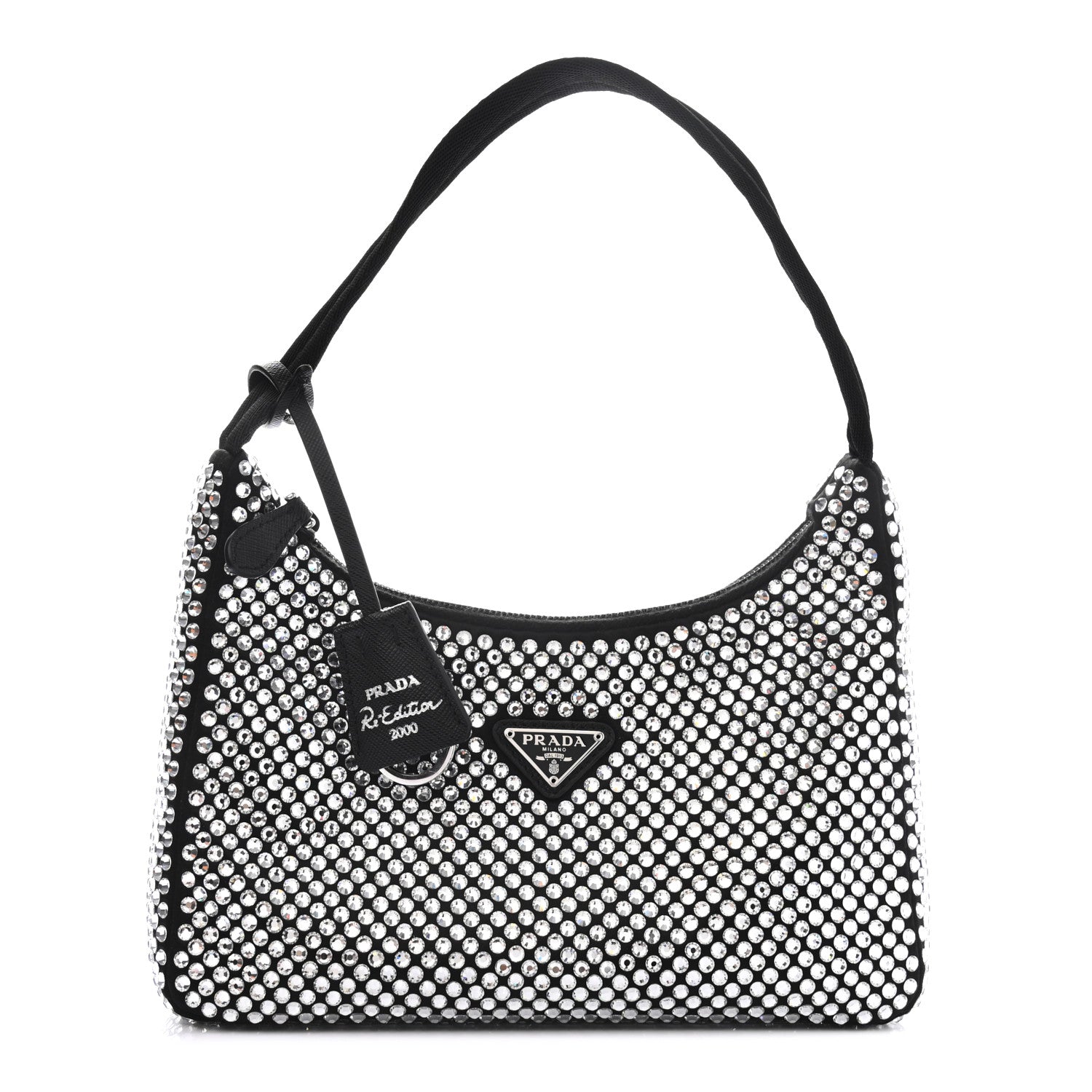 Prada Satin Crystal Mini Re-Edition 2000 Bag Cristal 1 of 8