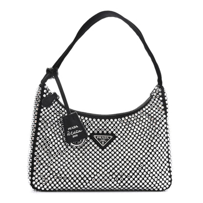 Prada Satin Crystal Mini Re-Edition 2000 Bag Cristal 1 of 8