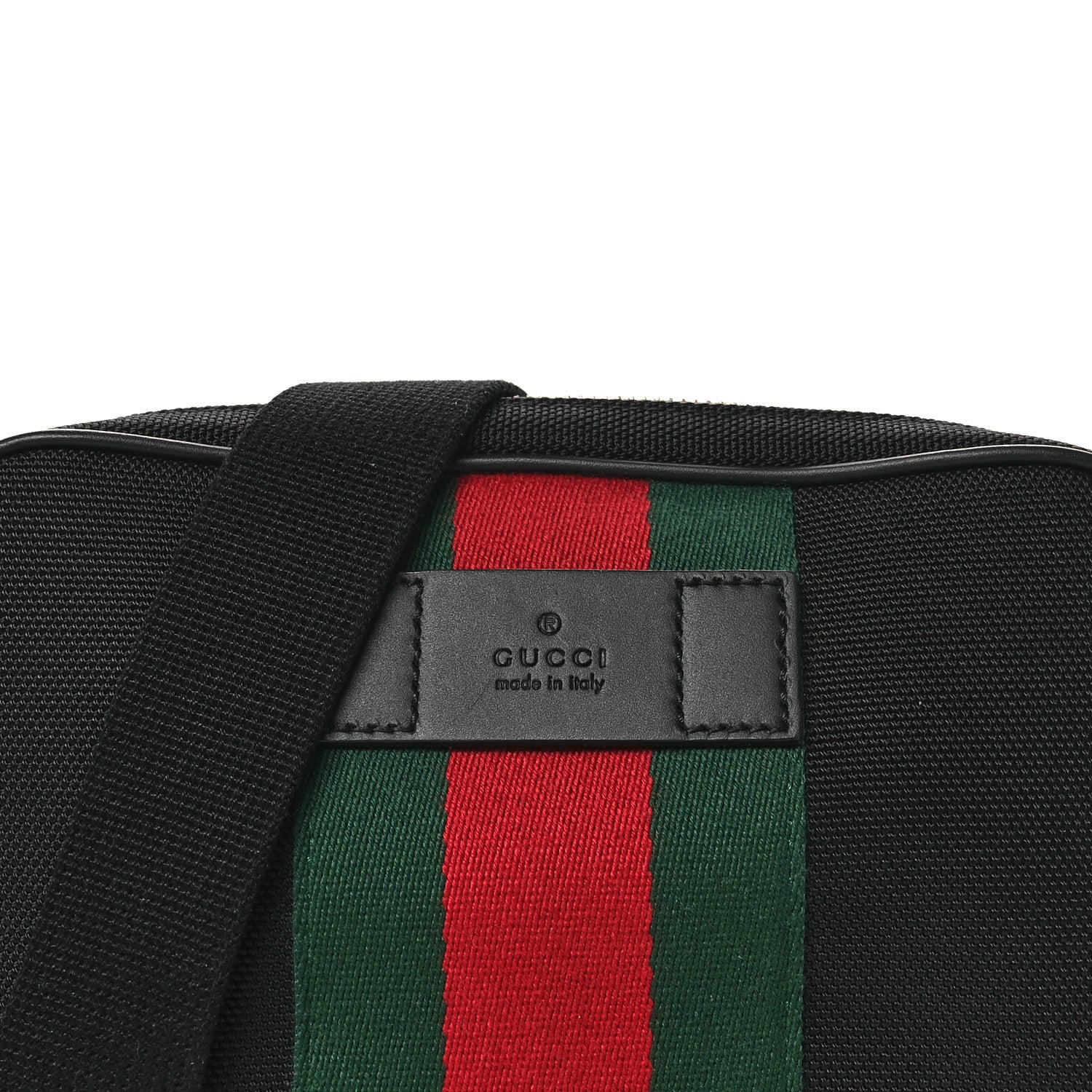 Gucci Canvas Web Slim Belt Bag Black 8 of 10