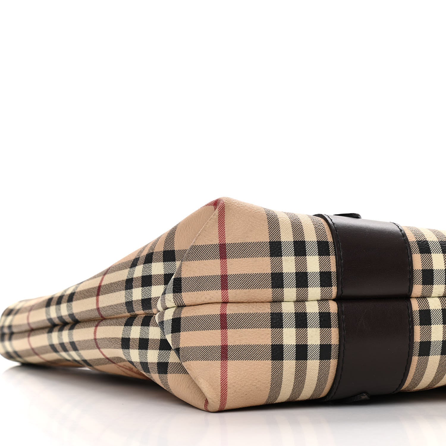 Burberry Haymarket Check Tote Chocolate 12 of 12
