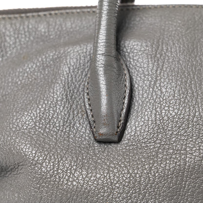 Miu Miu Goatskin Madras Zip Tote Pomice 16 of 28