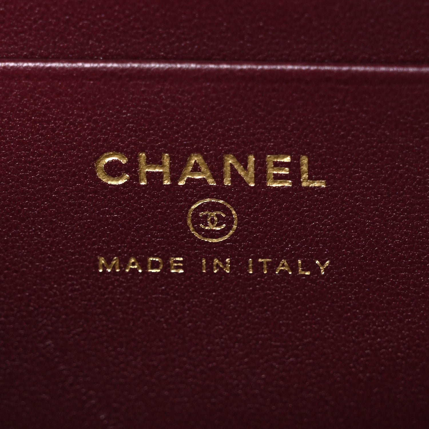 Chanel Calfskin Crocodile Embossed Crococo Top Handle Slim Vanity Case With Chain Dark Burgundy 6 of 12