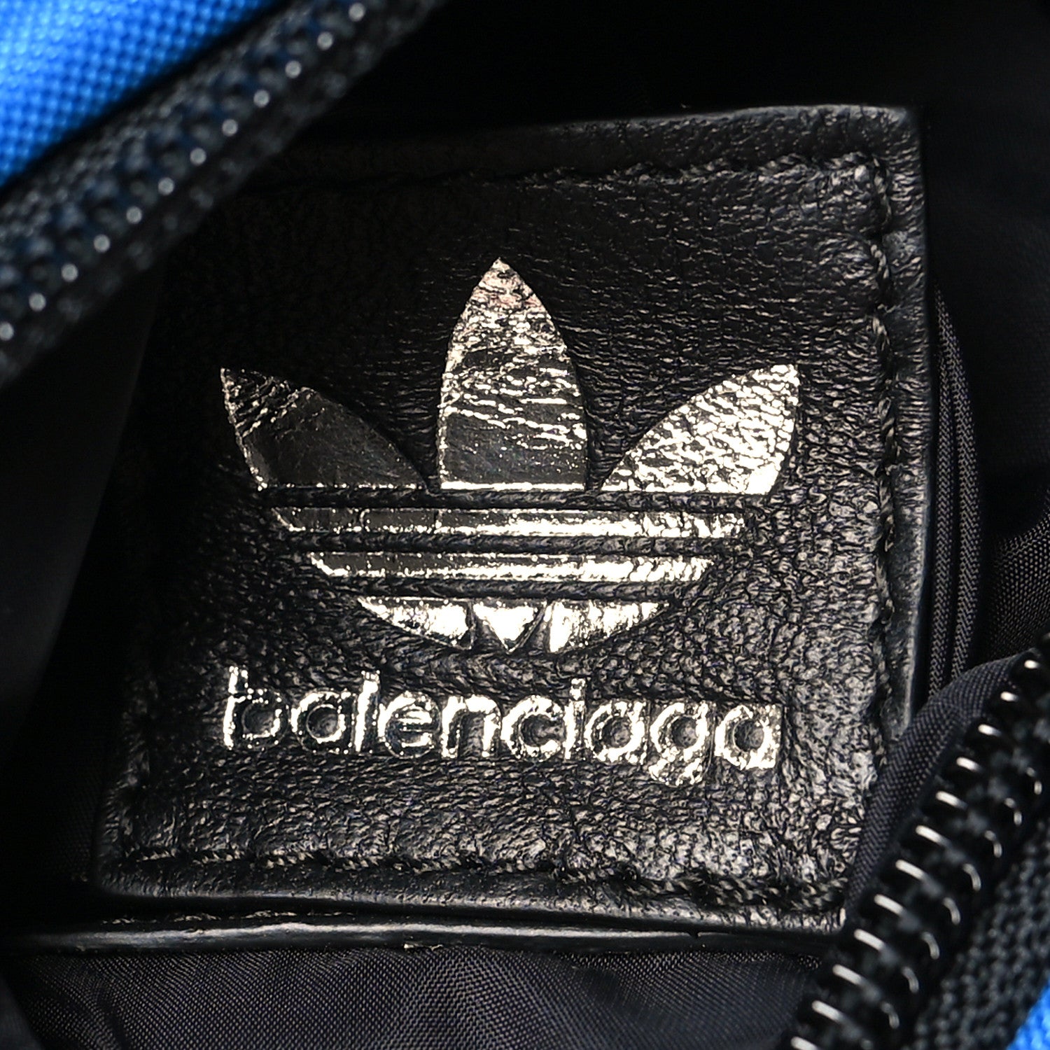 Balenciaga X ADIDAS Recycled Nylon Backpack Black Blue 6 of 9
