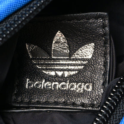 Balenciaga X ADIDAS Recycled Nylon Backpack Black Blue 6 of 9