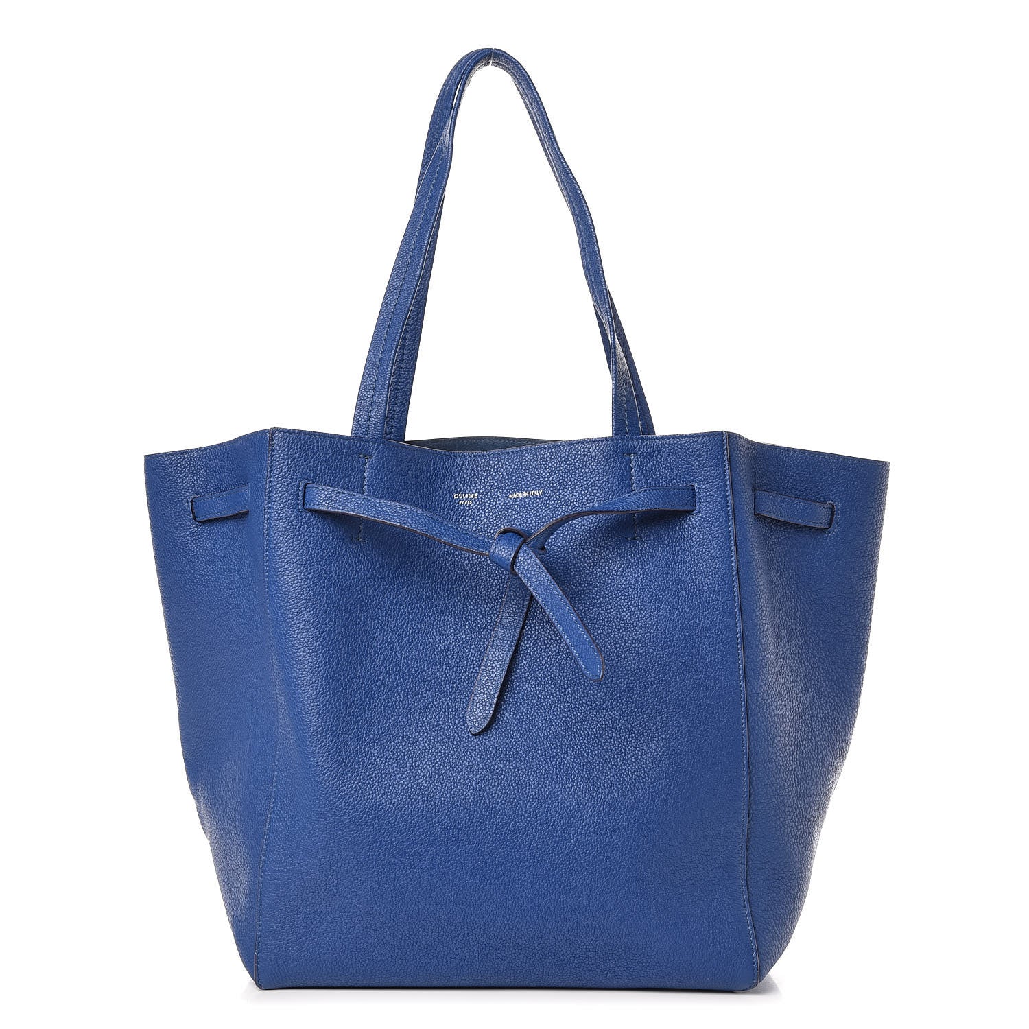 Celine Soft Grained Calfskin Small Belt Cabas Lazuli 1 of 9