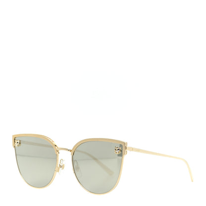 Cartier Panthere De Cartier Cat Eye Sunglasses Gold 1 of 7