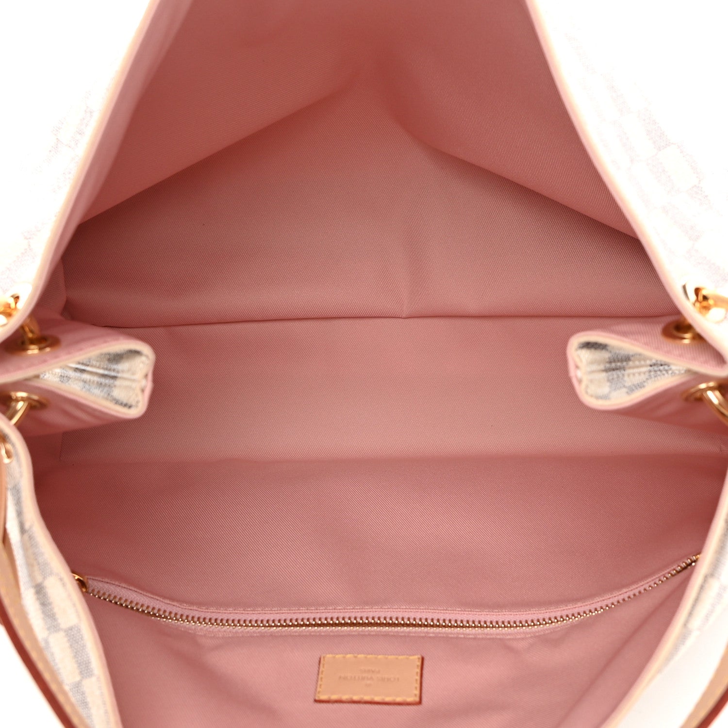 Louis Vuitton Damier Azur Graceful MM Rose Ballerine 5 of 9