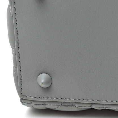 Christian Dior Ultra Matte Calfskin Cannage Medium Lady Dior Grey Stone 13 of 14