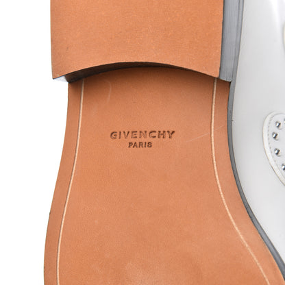 Givenchy Calfskin Studded Prue Buckle Booties 38 White 6 of 11