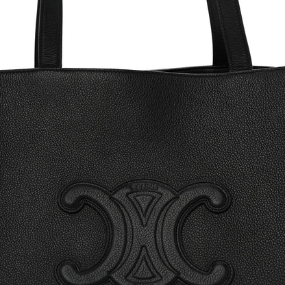 Celine Grained Calfskin Triomphe Medium Cabas Anais Black 9 of 15