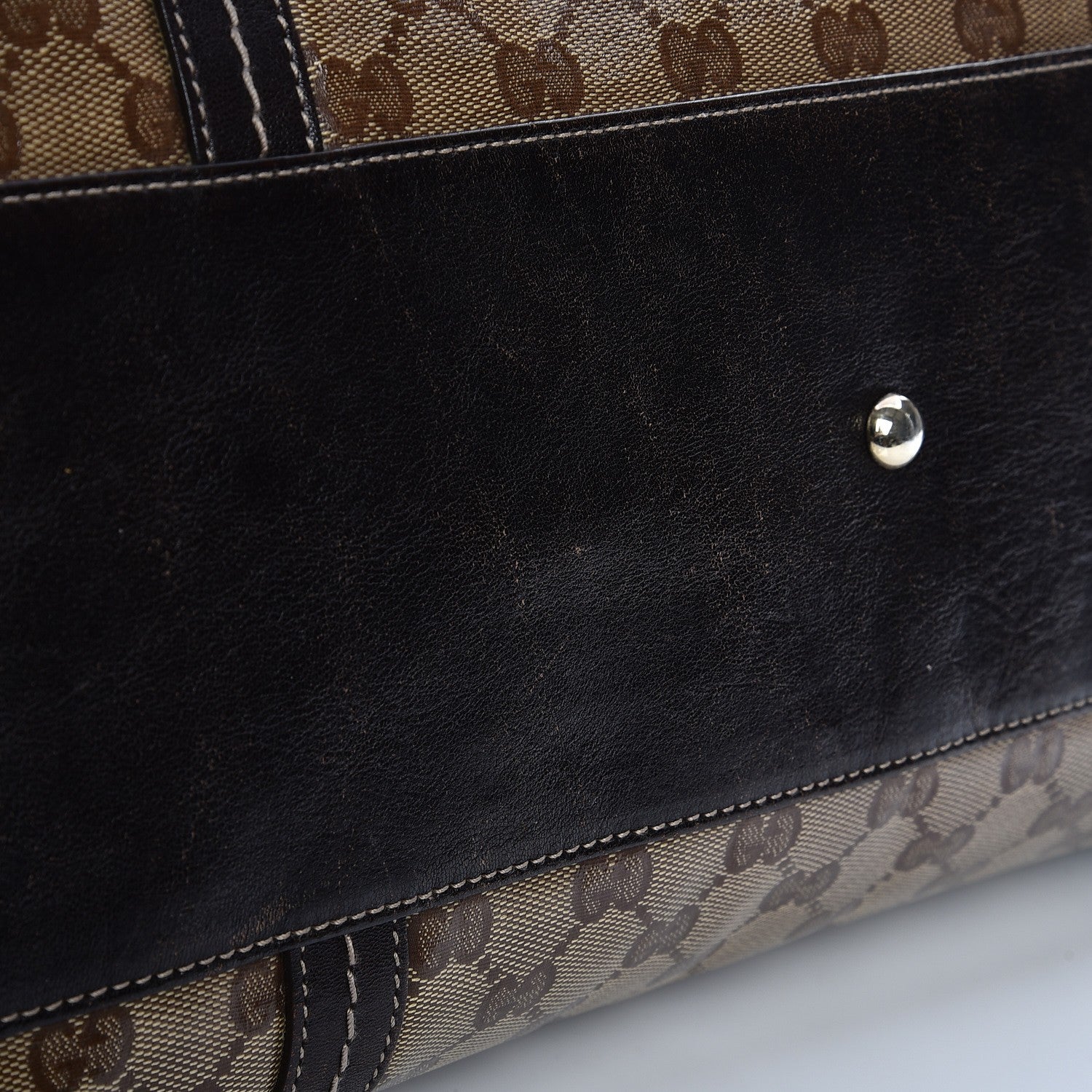 Gucci Crystal Monogram Large Duchessa Boston Dark Brown 13 of 18