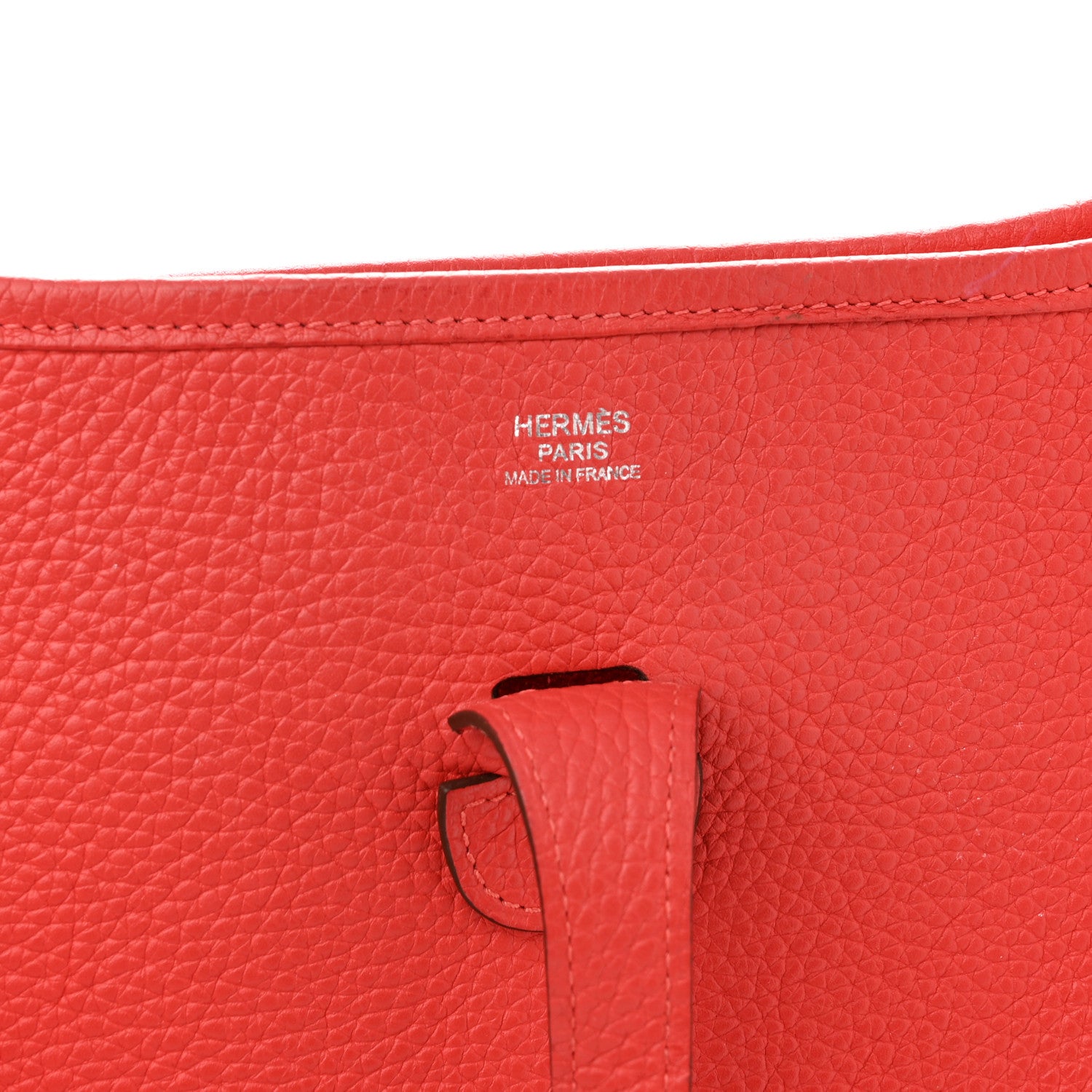 Hermes Taurillon Clemence Evelyne III PM Rouge Pivoine 6 of 15