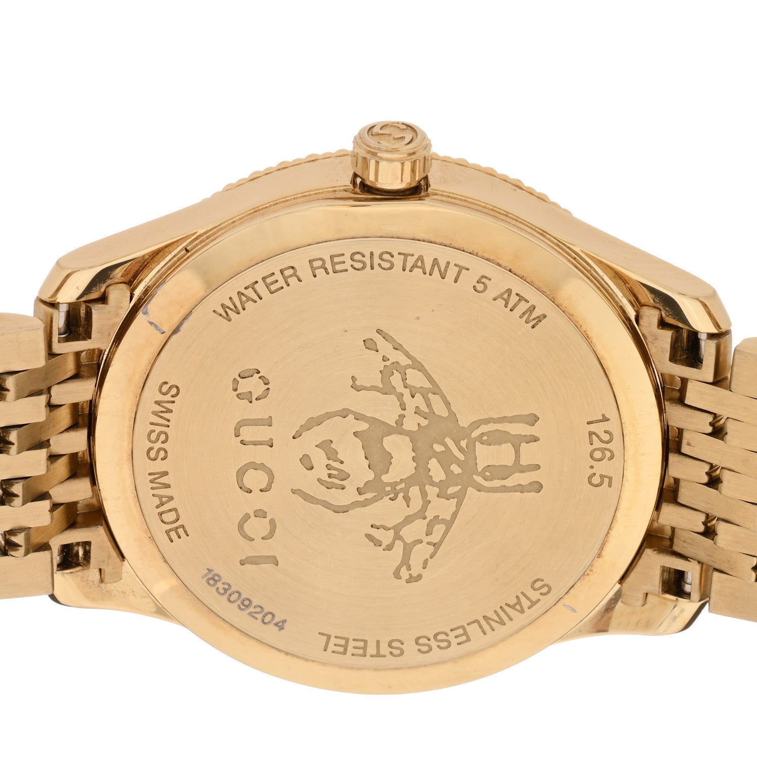 Gucci Stainless Steel 29mm G-Timeless Bee Quartz Watch Gold 4 of 5