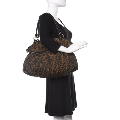 Fendi Zucca Large Chef Shopper Tote Tobacco 2 of 13