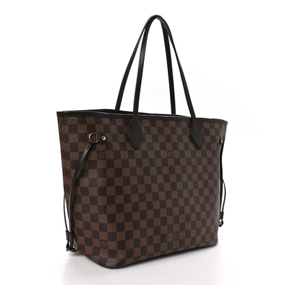 Louis Vuitton Damier Ebene Neo Neverfull MM Rose Ballerine 4 of 11