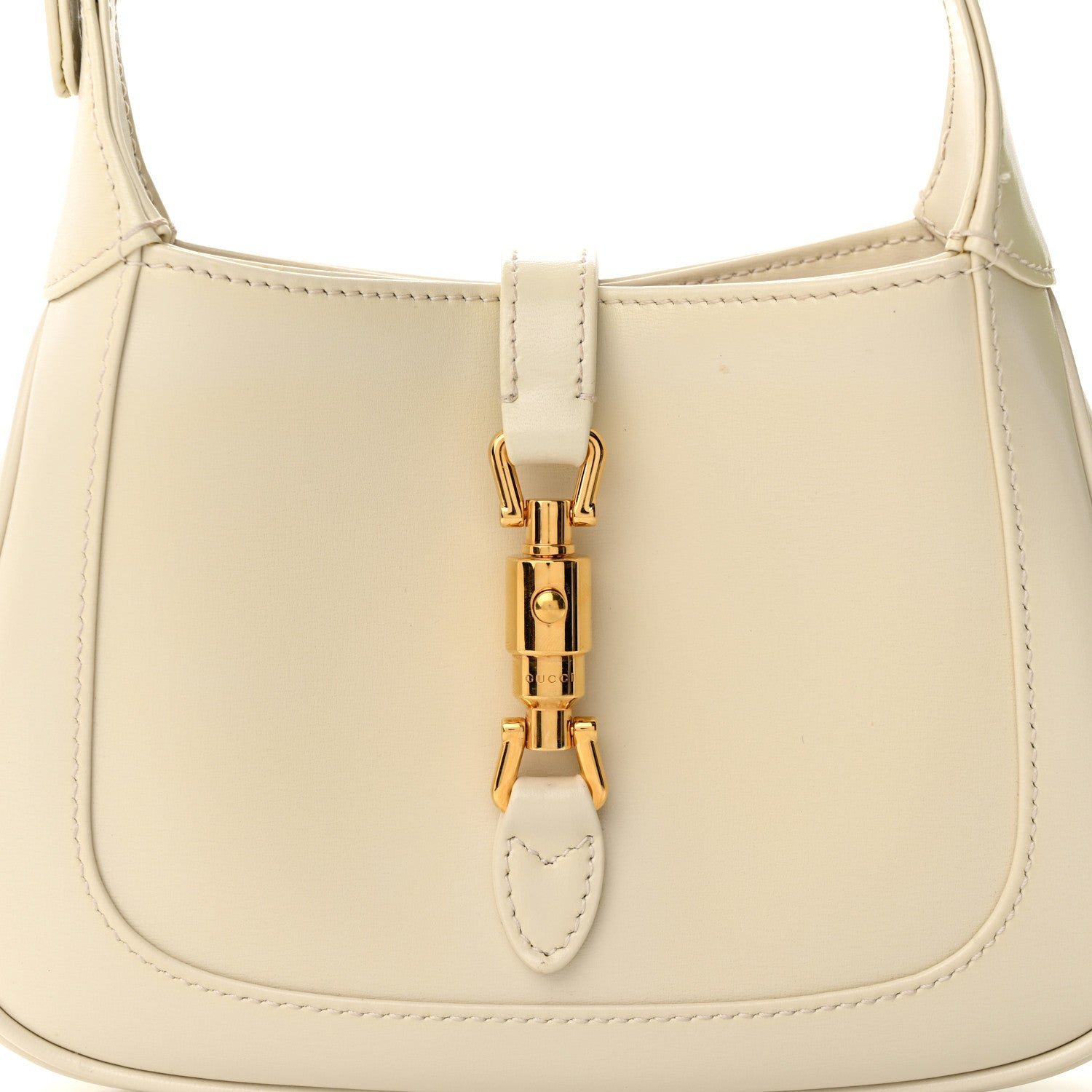 Gucci Boarded Dyana Lux Calfskin Mini Jackie 1961 Hobo Mystic White 7 of 10