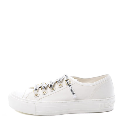 Christian Dior Canvas Walk'n Dior Low Top Sneakers 38 White 1 of 10