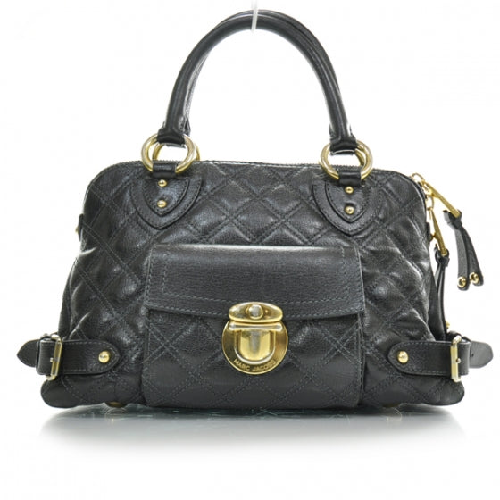 Marc Jacobs Leather Quilted Elise Tote Black 1 of 18