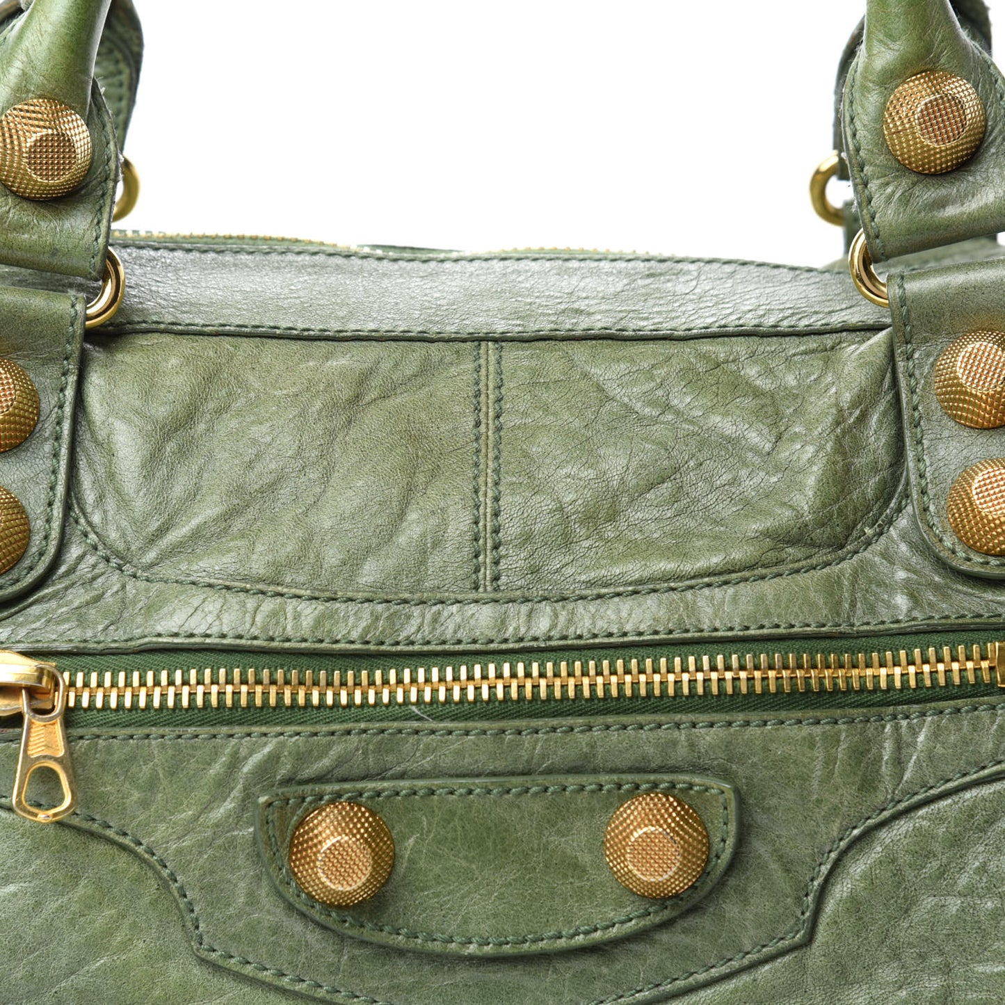 Agneau Giant 21 Gold Hardware Work Vert Militaire