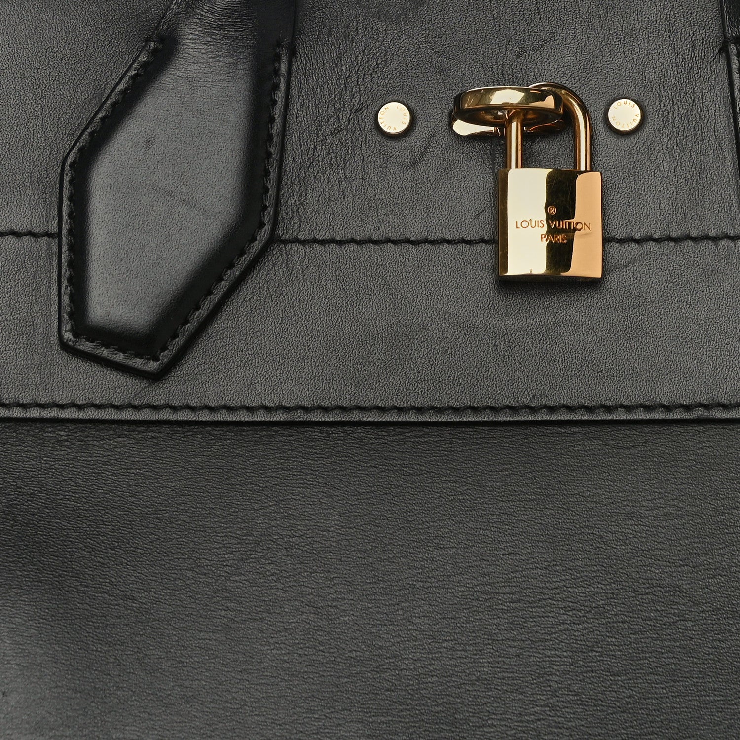Louis Vuitton Calfskin City Steamer MM Black 19 of 24