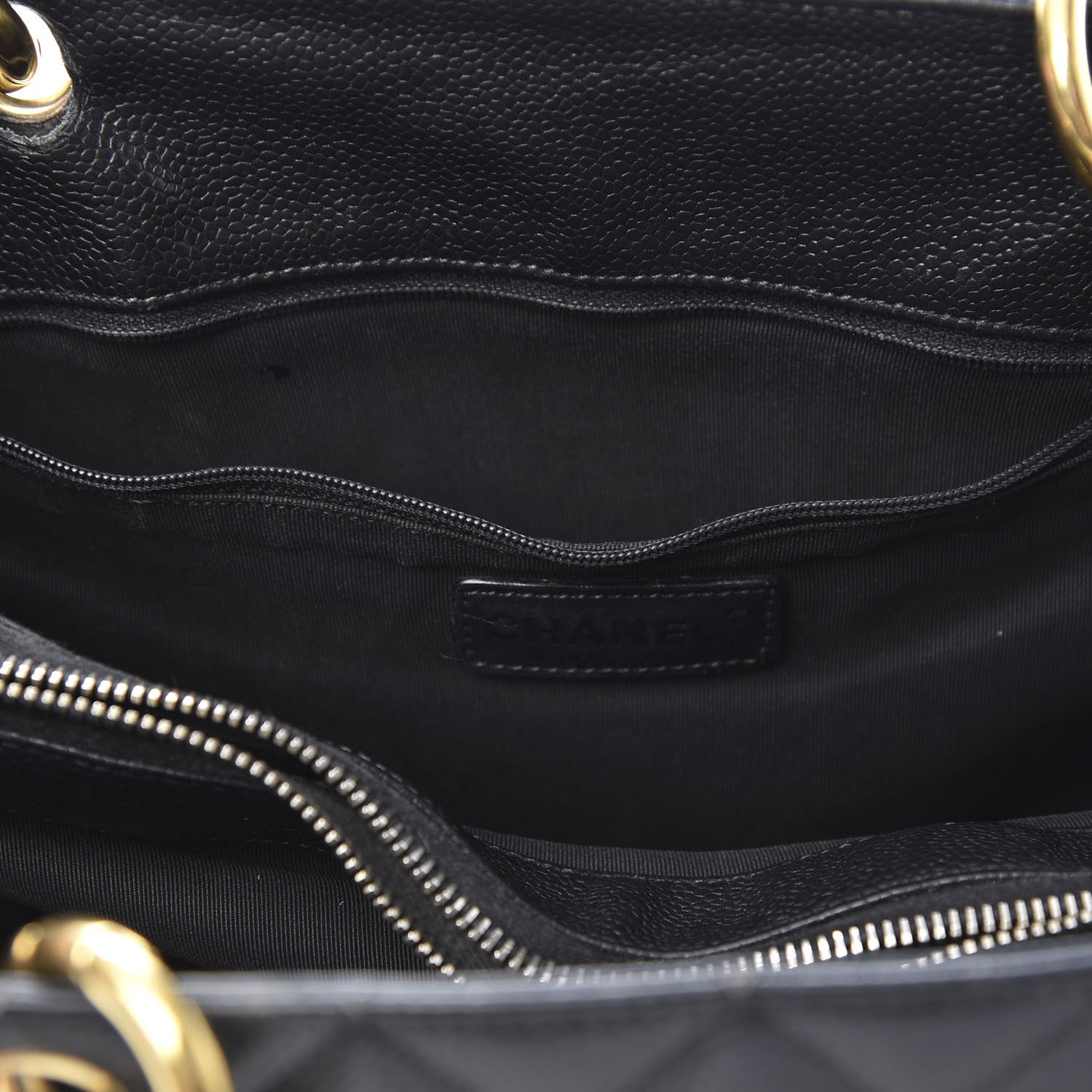 Chanel Caviar Quilted Grand Shopping Tote GST Black 13 of 24
