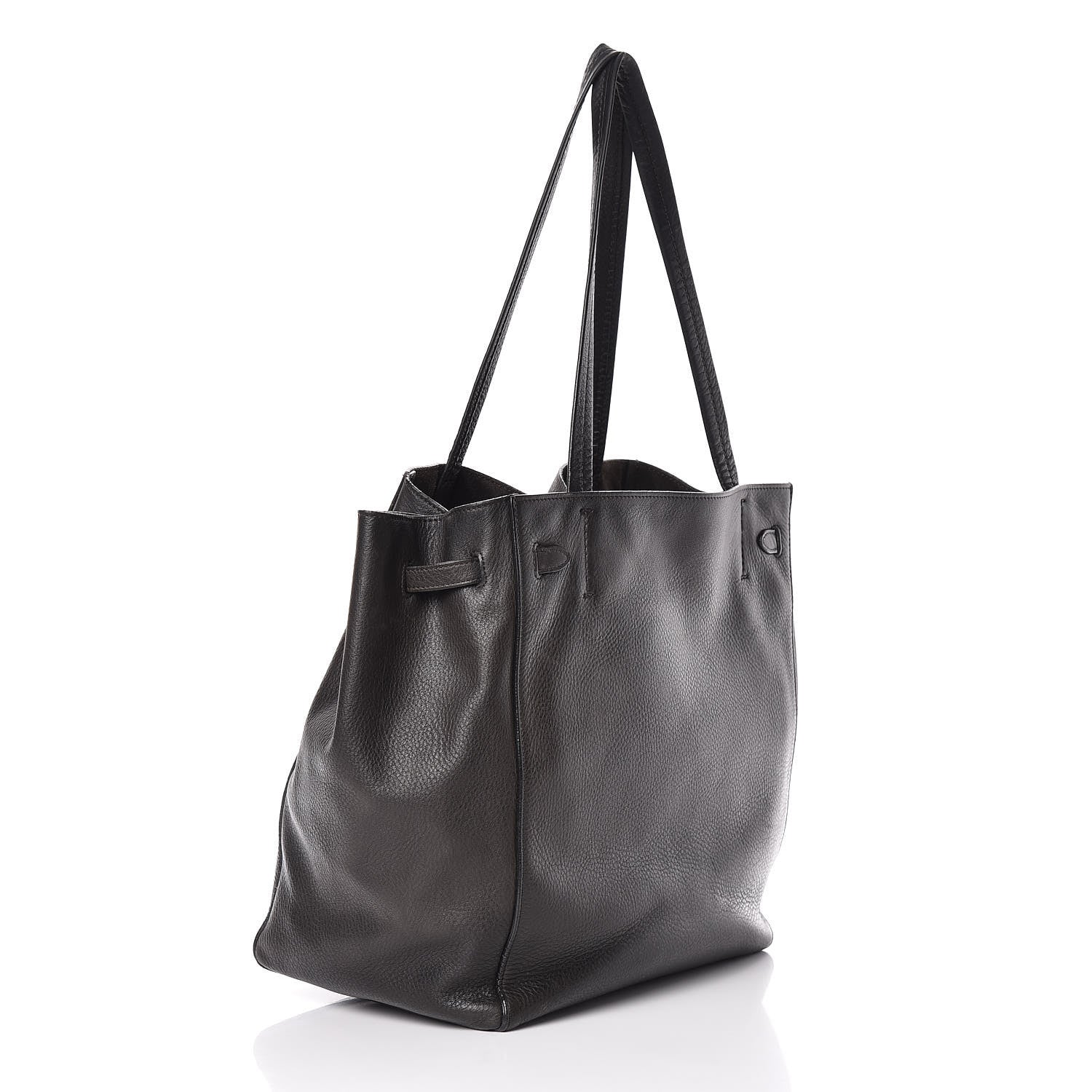 Celine Soft Grained Calfskin Small Belt Cabas Phantom Black 3 of 20