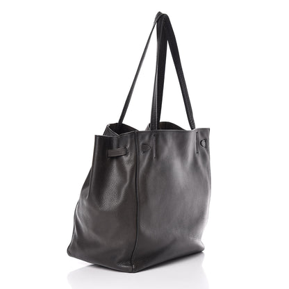 Celine Soft Grained Calfskin Small Belt Cabas Phantom Black 3 of 20