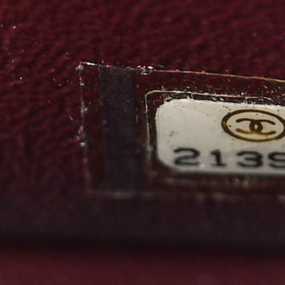 Chanel Calfskin Embossed Medium Paris Salzburg Boy Flap Dark Brown 7 of 10