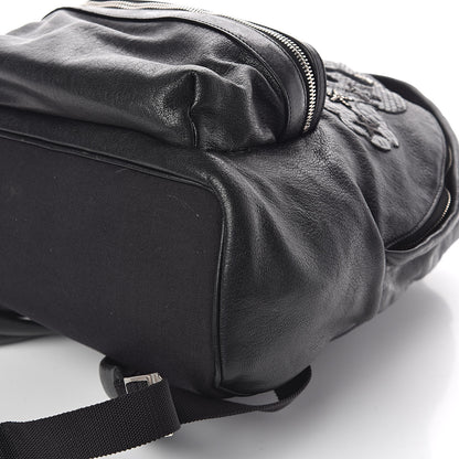 Saint Laurent Sheepskin Mini Love Appliqué City Backpack Black 9 of 9