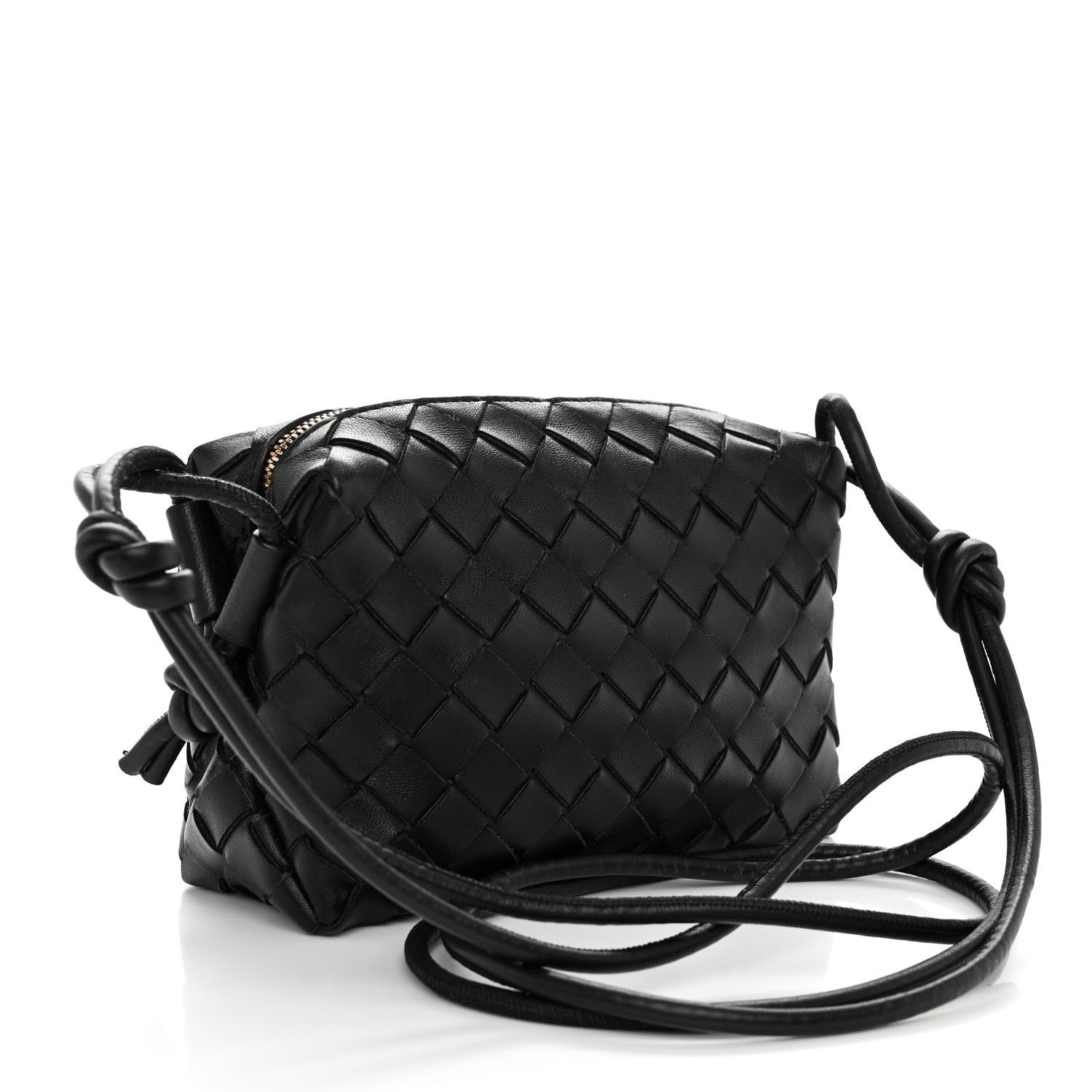 Bottega Veneta Nappa Intrecciato Mini Loop Camera Bag Black 3 of 9