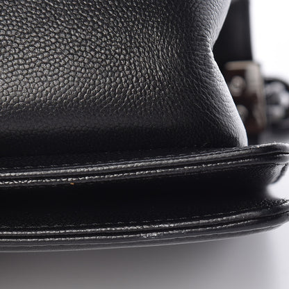 Chanel Caviar Quilted Medium Boy Flap So Black 12 of 13