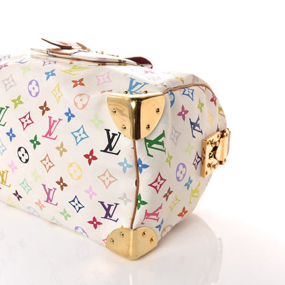 Louis Vuitton Monogram Multicolor Speedy 30 White 6 of 24