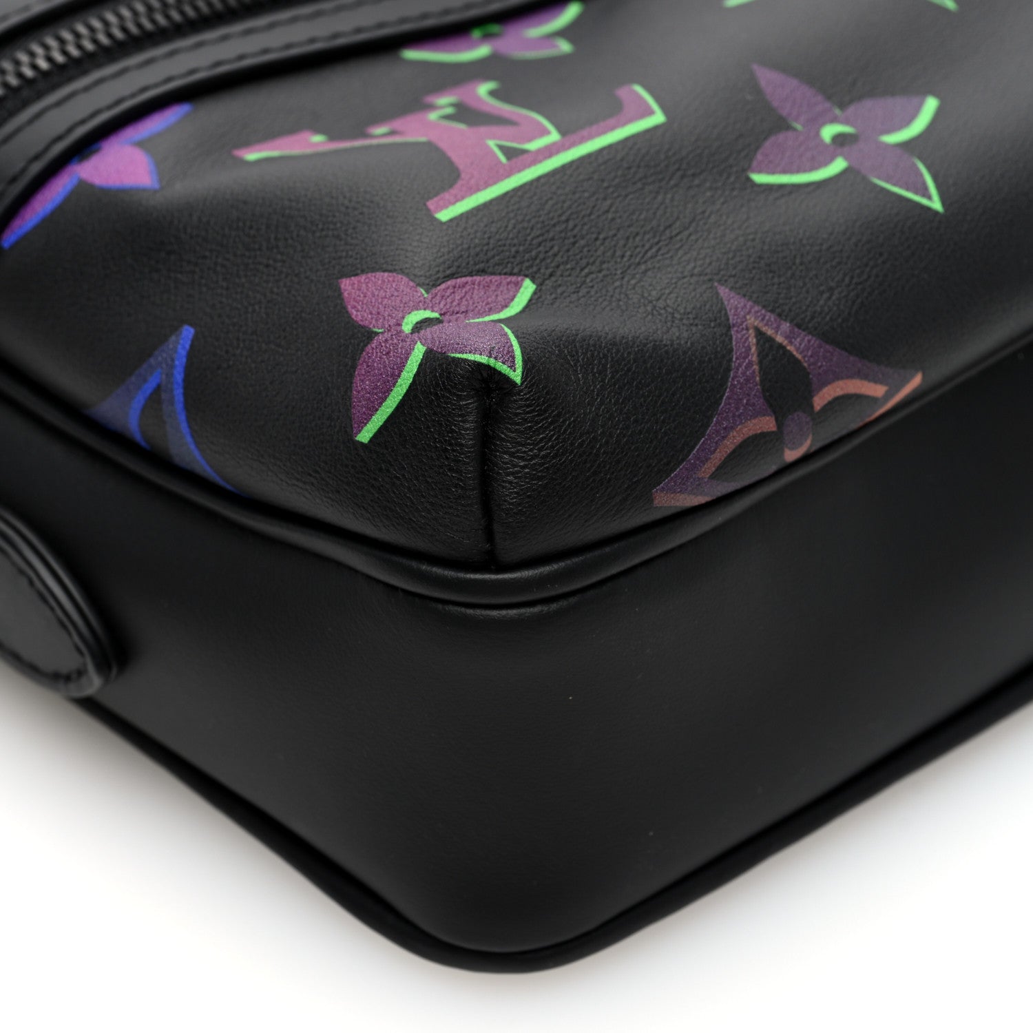 Louis Vuitton Calfskin Monogram Spotlight Comet Messenger PM Black Borealis 9 of 9