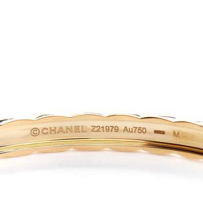 Chanel 18K Yellow Gold Coco Crush Bangle Bracelet M 4 of 4