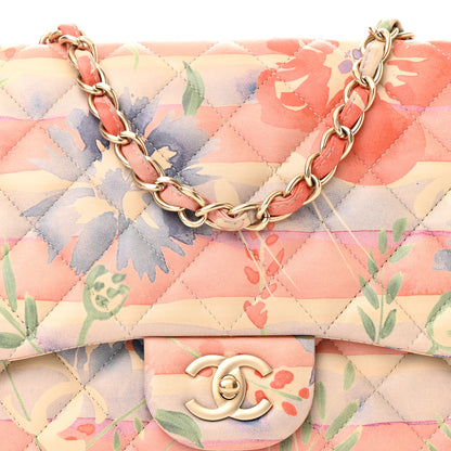 Chanel Lambskin Quilted Floral Jumbo Single Flap Multicolor 7 of 10