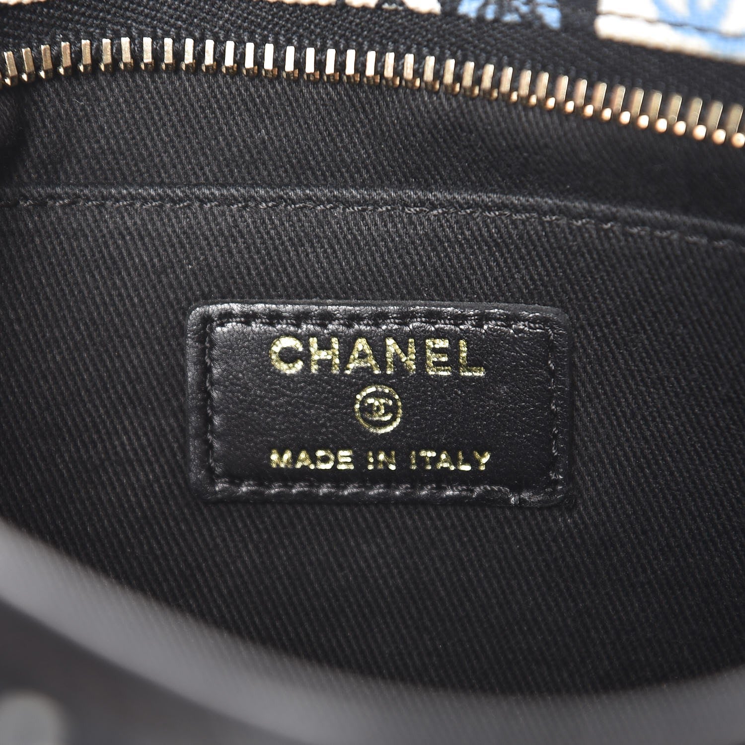 Chanel Canvas Animal Printed Cosmetic Pouch Multicolor 6 of 8