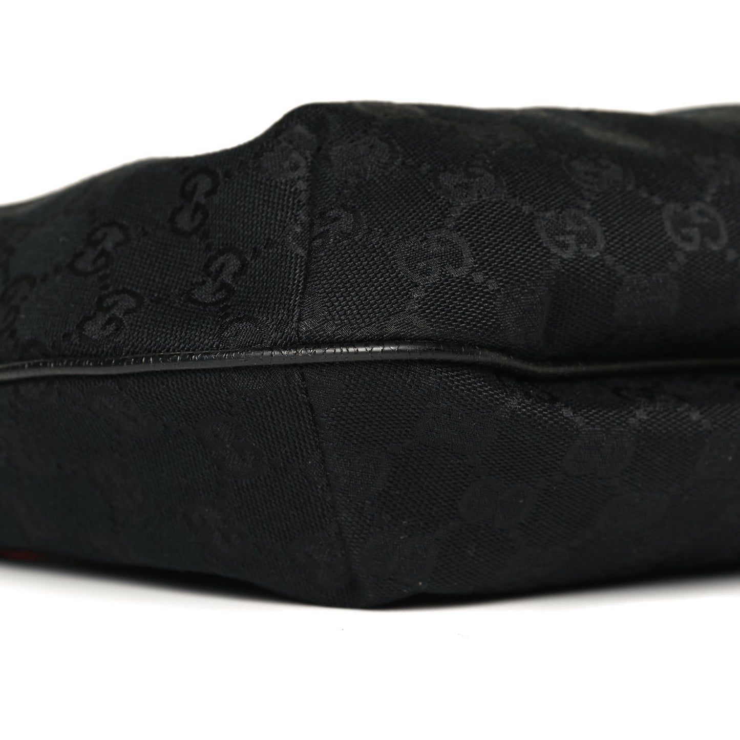 Monogram Web Medium Half Moon Hobo Black