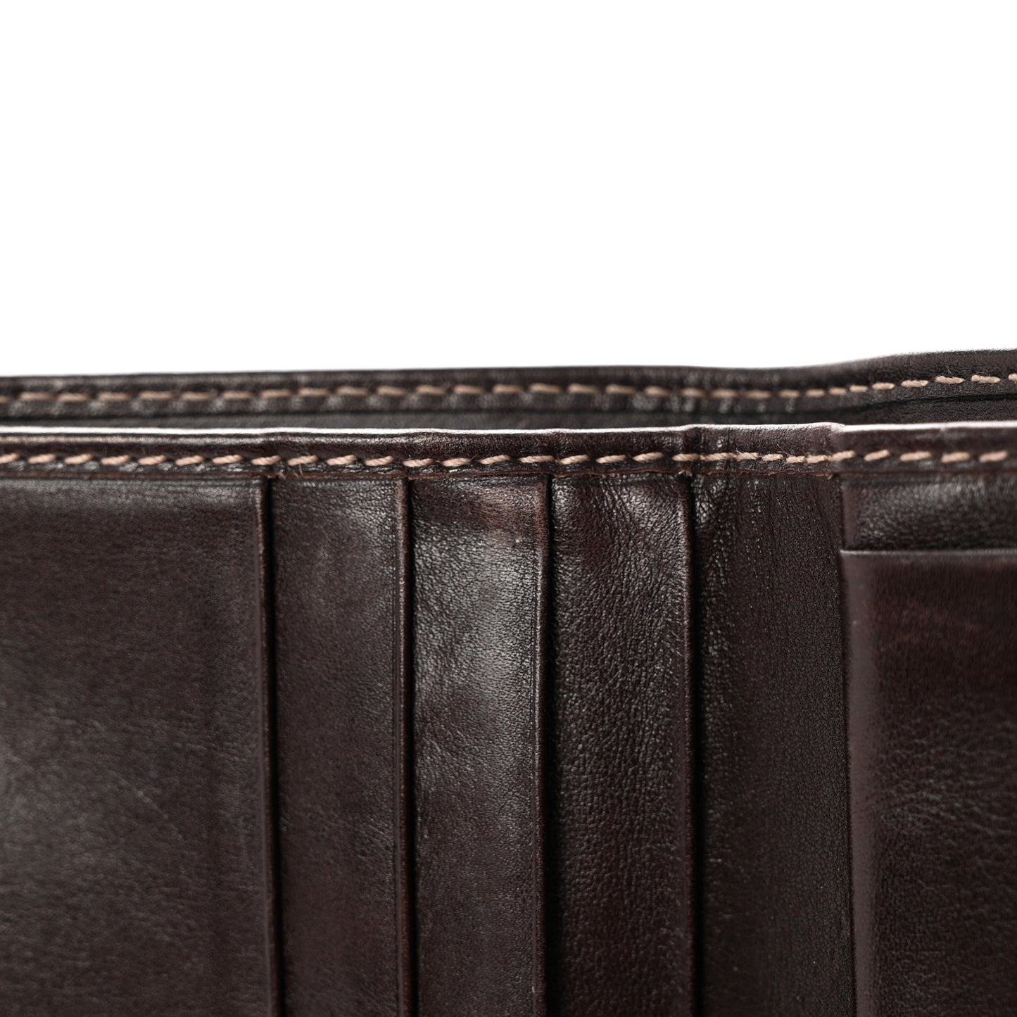 Monogram Britt Tri Fold Wallet Dark Brown