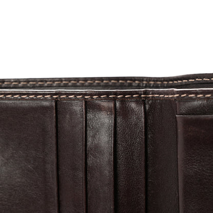 Gucci Monogram Britt Tri Fold Wallet Dark Brown 10 of 14