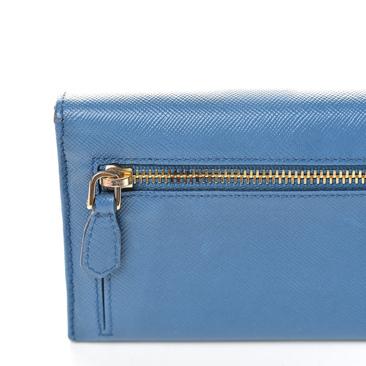 Saffiano Continental Flap Wallet Cobalto