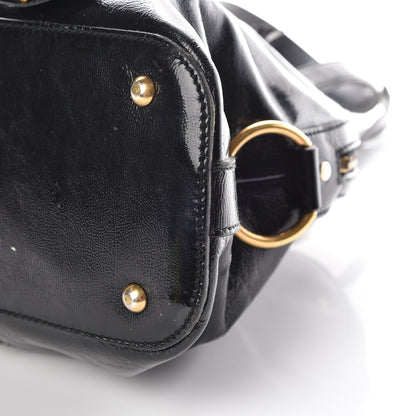 Saint Laurent Patent Calfskin Large Muse Black 17 of 17