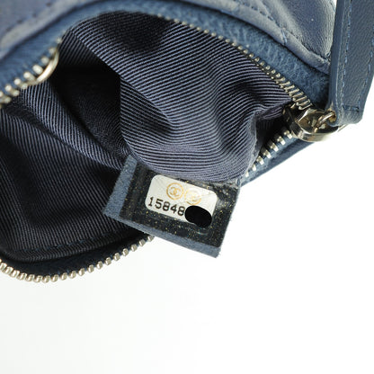 Chanel Lambskin Quilted Key Holder Case Blue 9 of 9