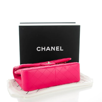 Chanel Lambskin Quilted Jumbo Double Flap Fuchsia 4 of 8