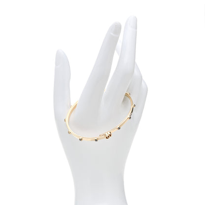 Gucci 18K Yellow Gold Black Diamond XS Running Bracelet 17 2 of 4