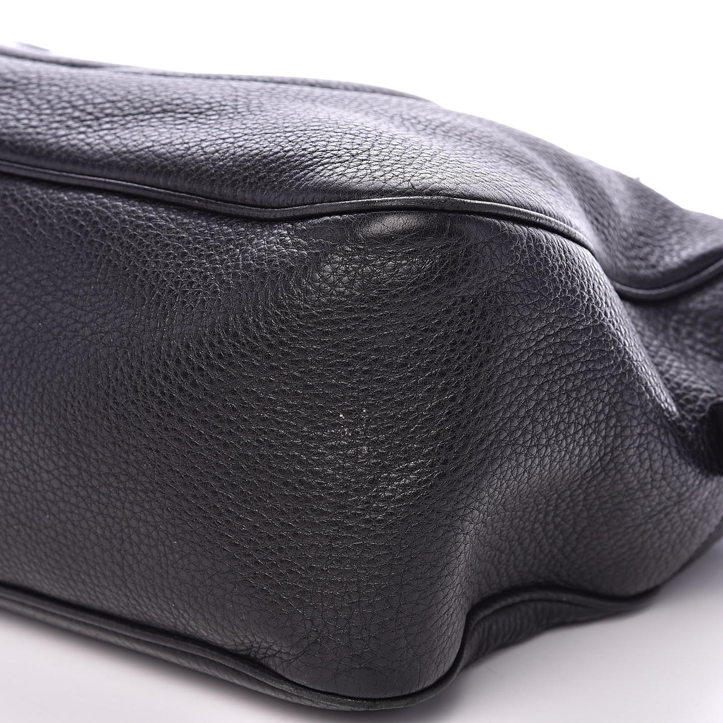 Pebbled Calfskin Medium Soho Bowler Black