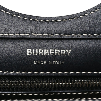 Burberry Smooth Calfskin Archive Canvas Check Mini Pocket Bag Butter Beige Black Butter Beige Black 6 of 9