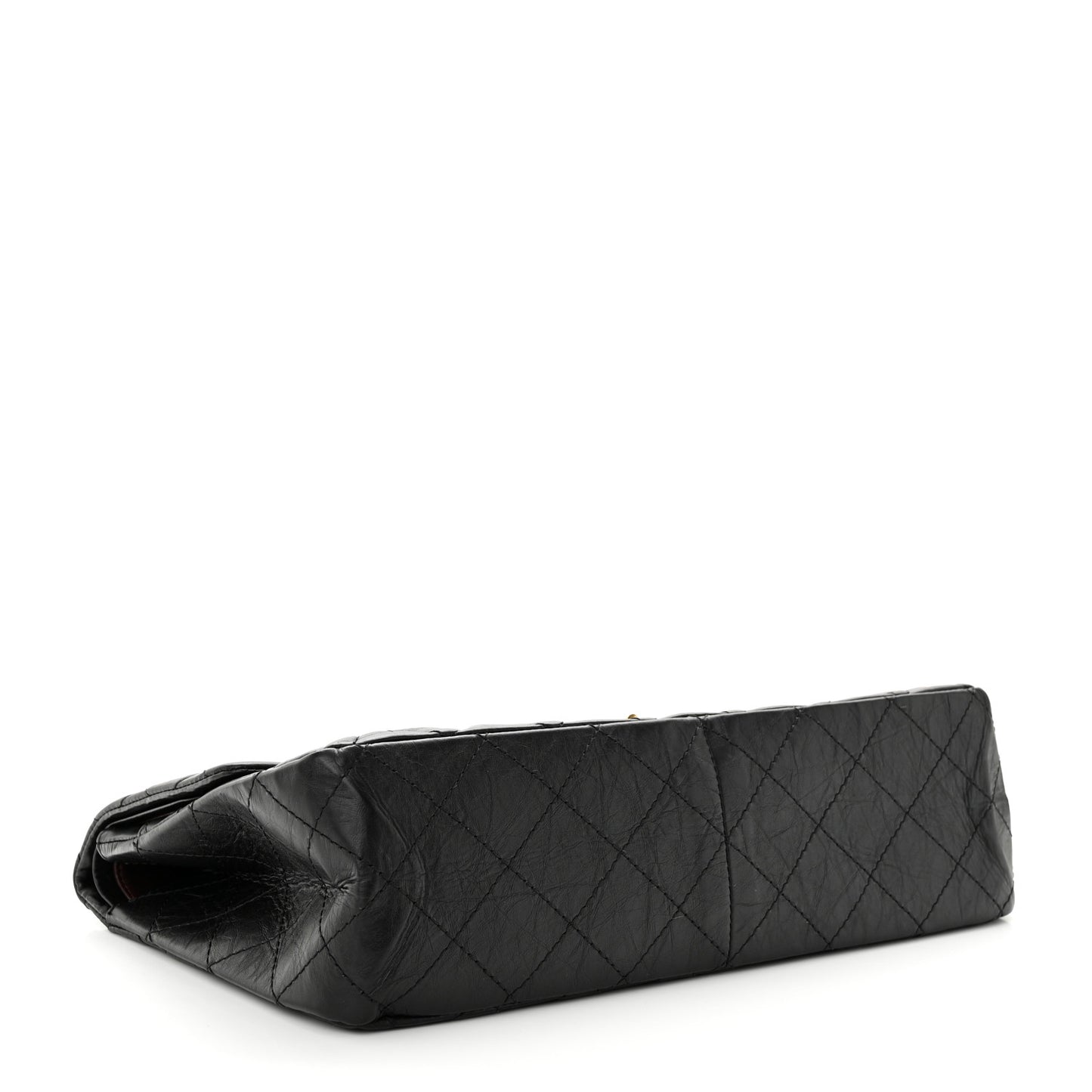 Aged Calfskin Quilted 2.55 Reissue 227 Flap Black