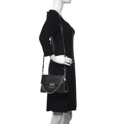 Givenchy Goatskin Small GV3 Shoulder Bag Black 2 of 8