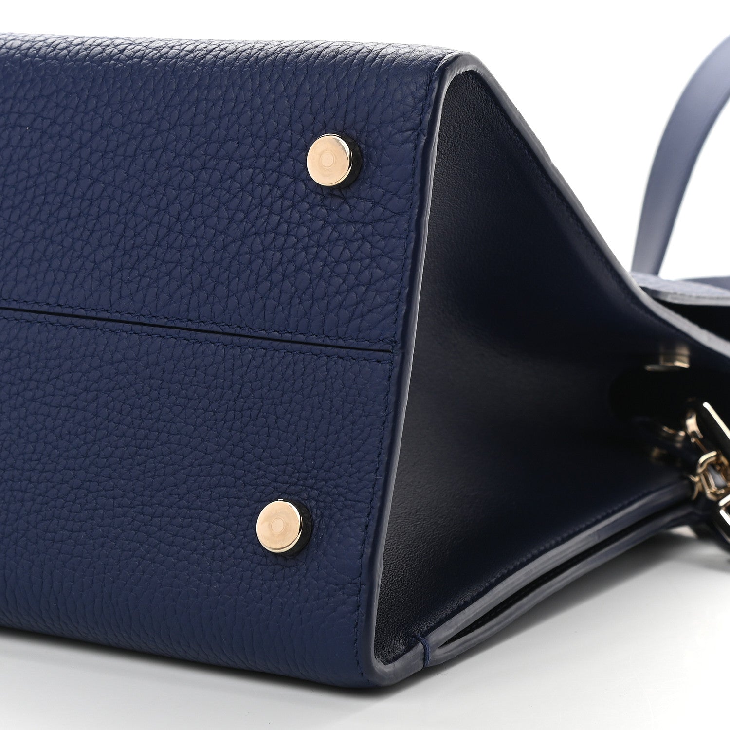 Christian Dior Bullcalf Medium Diorever Flap Navy 7 of 7