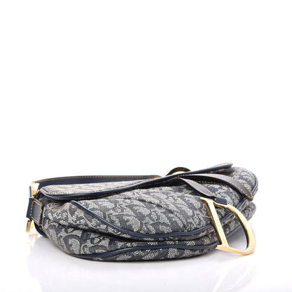 Christian Dior Monogram Saddle Bag Blue 4 of 8